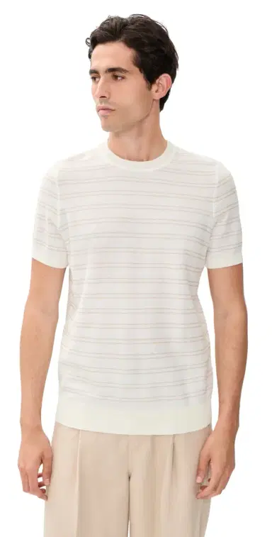 BOSS Nalon Knit Shirt White | Thumbnail 1 BOSS Nalon Knit Shirt White | Thumbnail 1