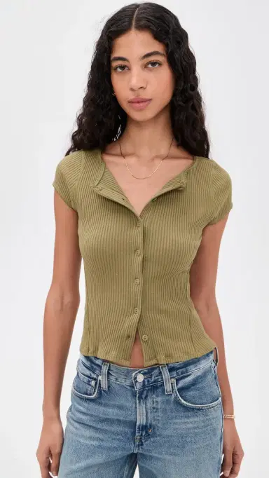 Free People Most Wanted Cardigan Green | Thumbnail 2 Free People Most Wanted Cardigan Green | Thumbnail 2