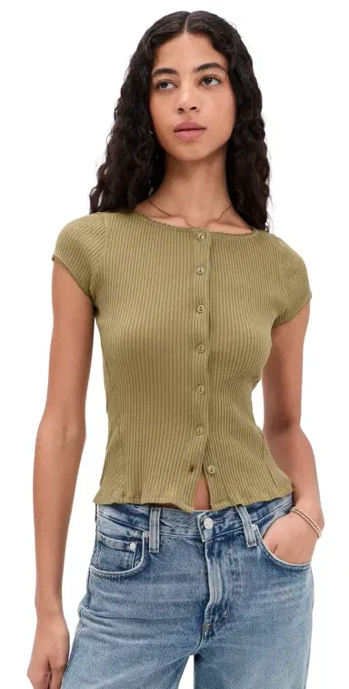 Free People Most Wanted Cardigan Green | Thumbnail 1 Free People Most Wanted Cardigan Green | Thumbnail 1