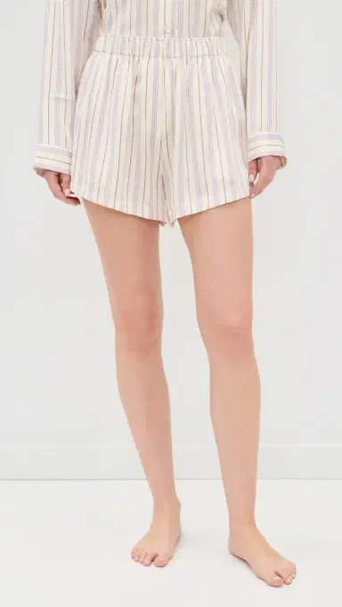 Lunya Washable ilk Button Up Short et Wisteria tripe | Thumbnail 5 Lunya Washable ilk Button Up Short et Wisteria tripe | Thumbnail 5