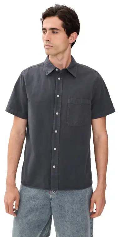 Citizens of Humanity Short Sleeve Cairo Shirt late | Thumbnail 1 Citizens of Humanity Short Sleeve Cairo Shirt late | Thumbnail 1
