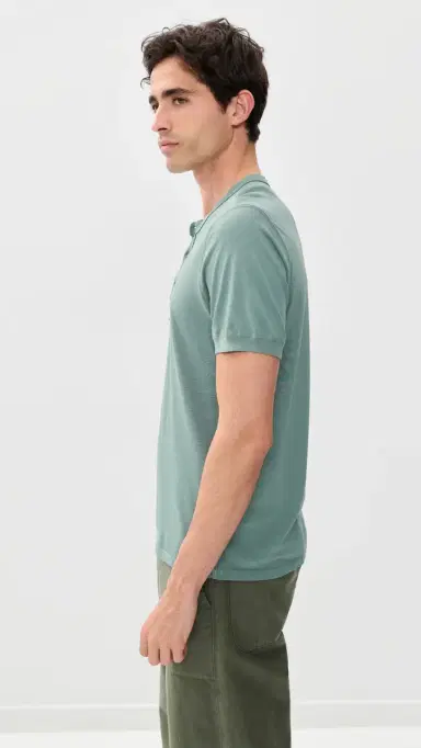 Save Khaki Short Sleeves upima Henley Tee Aspen | Thumbnail 4 Save Khaki Short Sleeves upima Henley Tee Aspen | Thumbnail 4