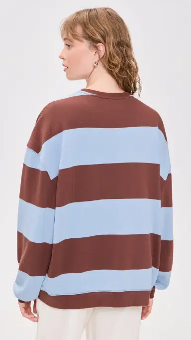 Free People Classic Stripe Pullover Periwinkle Combo | Thumbnail 3 Free People Classic Stripe Pullover Periwinkle Combo | Thumbnail 3