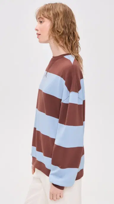 Free People Classic Stripe Pullover Periwinkle Combo | Thumbnail 4 Free People Classic Stripe Pullover Periwinkle Combo | Thumbnail 4