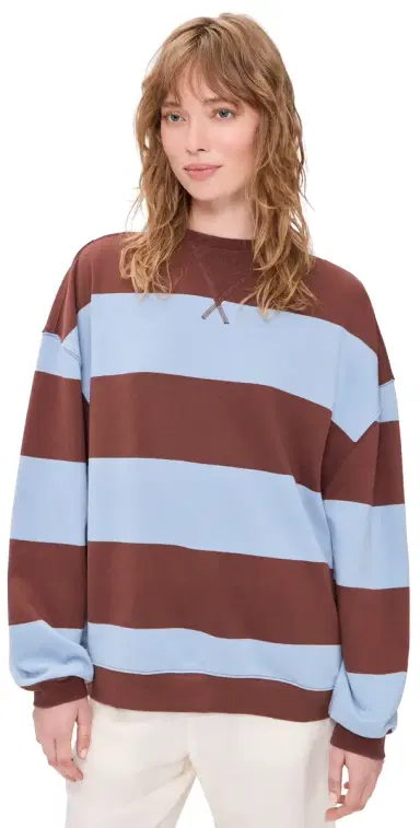 Free People Classic Stripe Pullover Periwinkle Combo | Thumbnail 1 Free People Classic Stripe Pullover Periwinkle Combo | Thumbnail 1