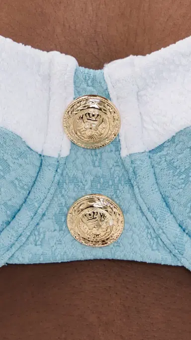 L'AGENCE Alexandria Chic tructured Bikini Top Powder Blue | Thumbnail 6 L'AGENCE Alexandria Chic tructured Bikini Top Powder Blue | Thumbnail 6