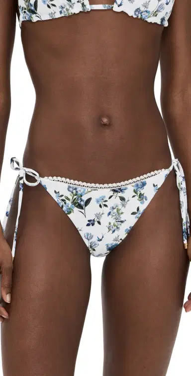 PQ Swim x AICE + OIVIA Reversible Tie Side Full Bikini Bottoms American Beauty | Thumbnail 1 PQ Swim x AICE + OIVIA Reversible Tie Side Full Bikini Bottoms American Beauty | Thumbnail 1