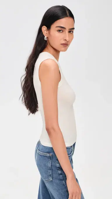 ÉTERNE Fitted uscle Tank Top | Thumbnail 4 ÉTERNE Fitted uscle Tank Top | Thumbnail 4