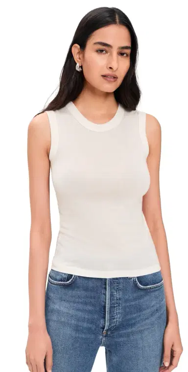 ÉTERNE Fitted uscle Tank Top | Thumbnail 1 ÉTERNE Fitted uscle Tank Top | Thumbnail 1