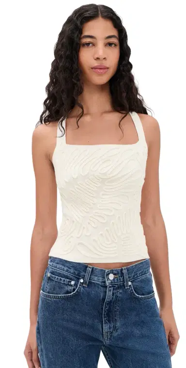 Cult Gaia Stella Blouse Off White | Thumbnail 1 Cult Gaia Stella Blouse Off White | Thumbnail 1