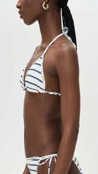 PQ Swim x AICE + OIVIA Reversible Triangle Bikini Top American Beauty | Thumbnail 4 PQ Swim x AICE + OIVIA Reversible Triangle Bikini Top American Beauty | Thumbnail 4