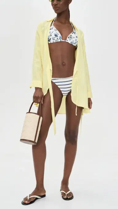 PQ Swim x AICE + OIVIA Reversible Triangle Bikini Top American Beauty | Thumbnail 5 PQ Swim x AICE + OIVIA Reversible Triangle Bikini Top American Beauty | Thumbnail 5