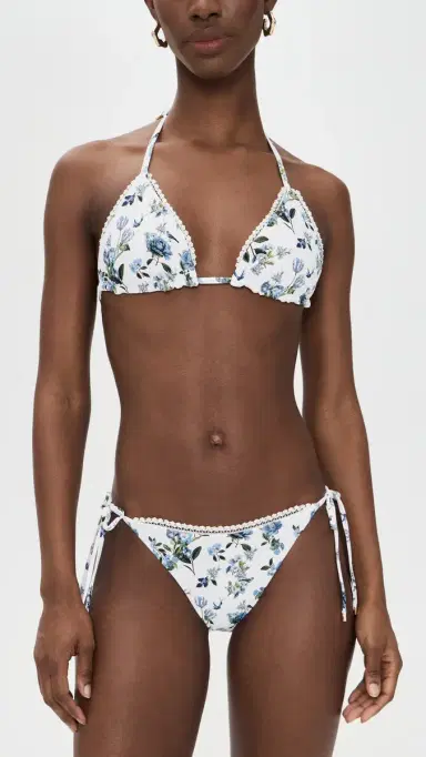 PQ Swim x AICE + OIVIA Reversible Triangle Bikini Top American Beauty | Thumbnail 6 PQ Swim x AICE + OIVIA Reversible Triangle Bikini Top American Beauty | Thumbnail 6