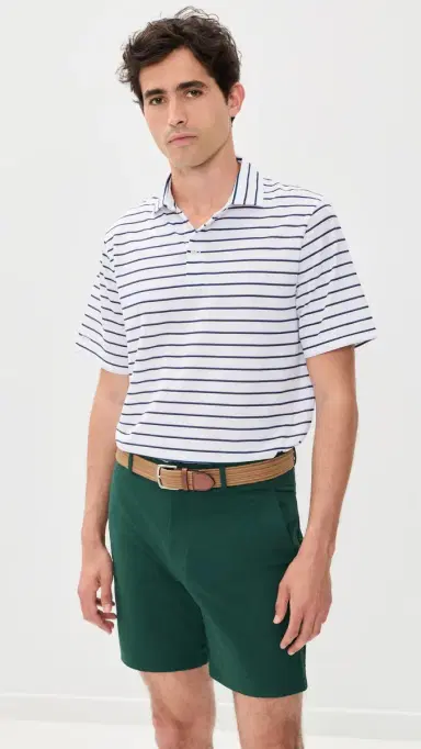RLX Ralph Lauren ulti Stripe Tour Pique Polo Ceramic White ulti | Thumbnail 2 RLX Ralph Lauren ulti Stripe Tour Pique Polo Ceramic White ulti | Thumbnail 2