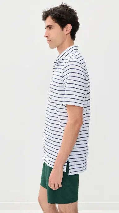 RLX Ralph Lauren ulti Stripe Tour Pique Polo Ceramic White ulti | Thumbnail 4 RLX Ralph Lauren ulti Stripe Tour Pique Polo Ceramic White ulti | Thumbnail 4