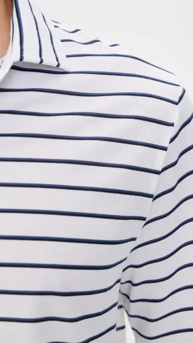 RLX Ralph Lauren ulti Stripe Tour Pique Polo Ceramic White ulti | Thumbnail 6 RLX Ralph Lauren ulti Stripe Tour Pique Polo Ceramic White ulti | Thumbnail 6