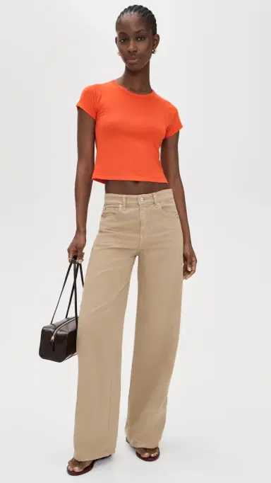 Éterne Short Sleeve Baby Tee Papaya | Thumbnail 5 Éterne Short Sleeve Baby Tee Papaya | Thumbnail 5