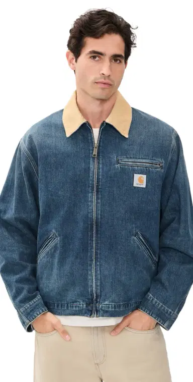 Carhartt WIP OG Detroit Jacket Blue/Dusty H Brown | Thumbnail 1 Carhartt WIP OG Detroit Jacket Blue/Dusty H Brown | Thumbnail 1