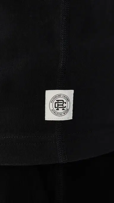 Reigning Champ Midweight Jersey tandard T-Shirt Black | Thumbnail 6 Reigning Champ Midweight Jersey tandard T-Shirt Black | Thumbnail 6