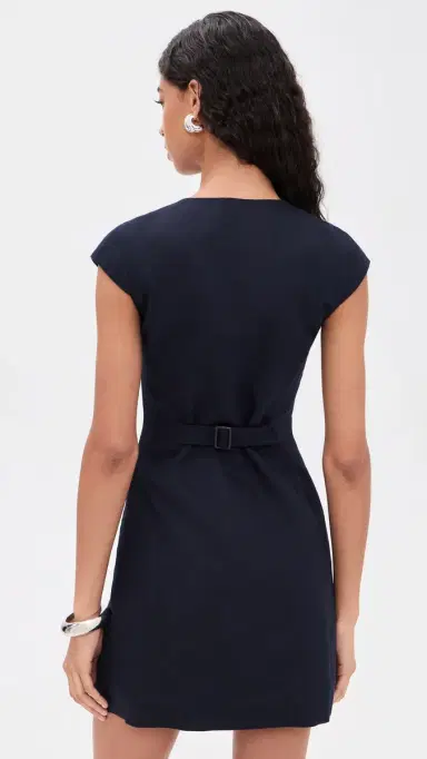 ALIGNE Jennie Linen Mix Dress Navy | Thumbnail 3 ALIGNE Jennie Linen Mix Dress Navy | Thumbnail 3