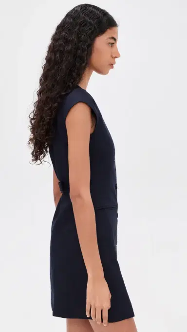 ALIGNE Jennie Linen Mix Dress Navy | Thumbnail 4 ALIGNE Jennie Linen Mix Dress Navy | Thumbnail 4