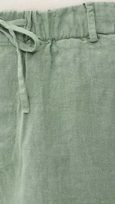 Bather inen eisure Shorts 5 Sage | Thumbnail 6 Bather inen eisure Shorts 5 Sage | Thumbnail 6
