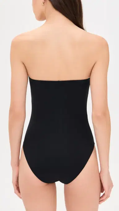 Karla Colletto Tess Bandeau One Piece with Shelf Bra Black | Thumbnail 3 Karla Colletto Tess Bandeau One Piece with Shelf Bra Black | Thumbnail 3