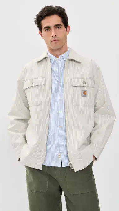 Carhartt WIP Mercer Shirt Jacket Mercer Stripe/Graphite/Wax L | Thumbnail 2 Carhartt WIP Mercer Shirt Jacket Mercer Stripe/Graphite/Wax L | Thumbnail 2