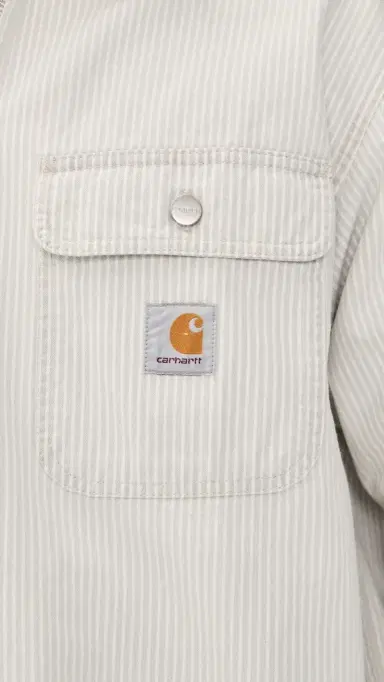 Carhartt WIP Mercer Shirt Jacket Mercer Stripe/Graphite/Wax L | Thumbnail 6 Carhartt WIP Mercer Shirt Jacket Mercer Stripe/Graphite/Wax L | Thumbnail 6