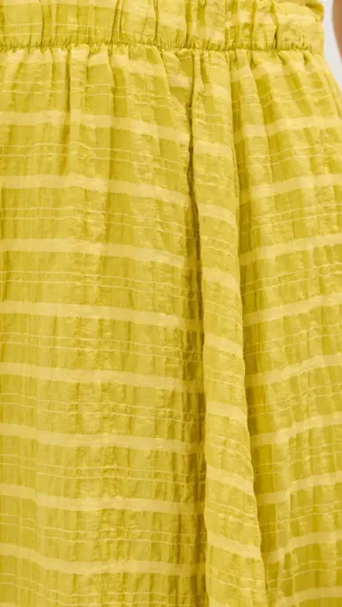 LE BOP Martha Checked Skirt Chartreuse | Thumbnail 6 LE BOP Martha Checked Skirt Chartreuse | Thumbnail 6