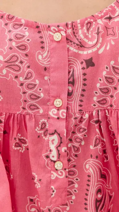 The Great. The Nighttime Camisole Pink Bandana Patchwork | Thumbnail 6 The Great. The Nighttime Camisole Pink Bandana Patchwork | Thumbnail 6