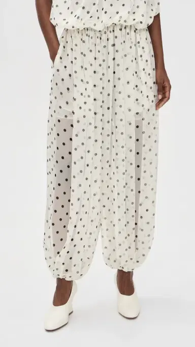 MSGM Polka Dot Pants Black | Thumbnail 2 MSGM Polka Dot Pants Black | Thumbnail 2