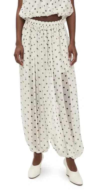 MSGM Polka Dot Pants Black | Thumbnail 1 MSGM Polka Dot Pants Black | Thumbnail 1