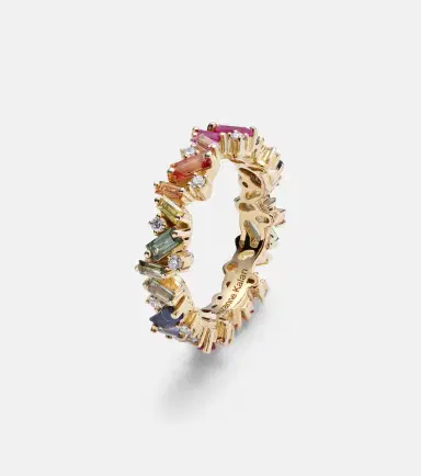 Suzanne Kalan Rainbow Frenzy 18kt gold, diamond and sapphire ring | Thumbnail 2 Suzanne Kalan Rainbow Frenzy 18kt gold, diamond and sapphire ring | Thumbnail 2