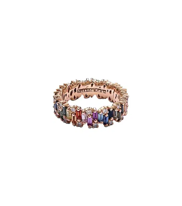 Fireworks 18kt rose gold ring with diamonds and sapphires Fireworks 18kt rose gold ring with diamonds and sapphires