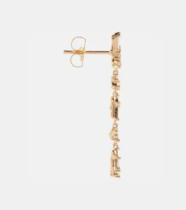 Suzanne Kalan Iva 18kt gold drop earrings with diamonds | Thumbnail 2 Suzanne Kalan Iva 18kt gold drop earrings with diamonds | Thumbnail 2