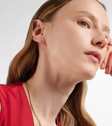 Suzanne Kalan Iva 18kt gold drop earrings with diamonds | Thumbnail 3 Suzanne Kalan Iva 18kt gold drop earrings with diamonds | Thumbnail 3