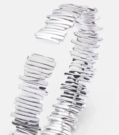 Suzanne Kalan Classic Milli 18kt white gold bangle with diamonds | Thumbnail 2 Suzanne Kalan Classic Milli 18kt white gold bangle with diamonds | Thumbnail 2