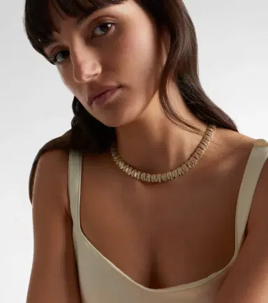 Suzanne Kalan Classic 18kt gold necklace with diamonds | Thumbnail 5 Suzanne Kalan Classic 18kt gold necklace with diamonds | Thumbnail 5