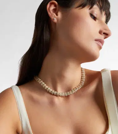 Suzanne Kalan Classic 18kt gold necklace with diamonds | Thumbnail 6 Suzanne Kalan Classic 18kt gold necklace with diamonds | Thumbnail 6