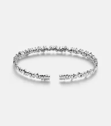 Suzanne Kalan Classic 18kt white gold bangle with diamonds | Thumbnail 2 Suzanne Kalan Classic 18kt white gold bangle with diamonds | Thumbnail 2