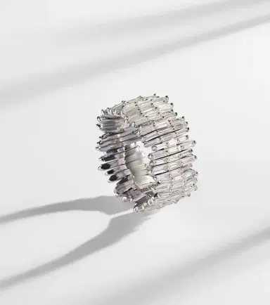 Suzanne Kalan Classic Milli 18kt white gold ring with diamonds | Thumbnail 5 Suzanne Kalan Classic Milli 18kt white gold ring with diamonds | Thumbnail 5