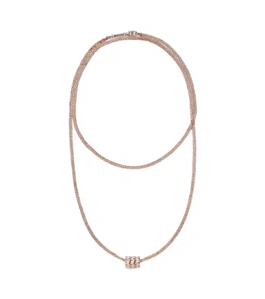 Suzanne Kalan Roundel 18kt rose gold necklace with diamonds | Thumbnail 1 Suzanne Kalan Roundel 18kt rose gold necklace with diamonds | Thumbnail 1
