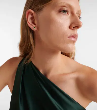 Suzanne Kalan 18kt gold earrings with diamonds and emeralds | Thumbnail 4 Suzanne Kalan 18kt gold earrings with diamonds and emeralds | Thumbnail 4