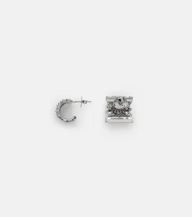 Suzanne Kalan Rondelle 18kt white gold earrings with diamonds | Thumbnail 4 Suzanne Kalan Rondelle 18kt white gold earrings with diamonds | Thumbnail 4