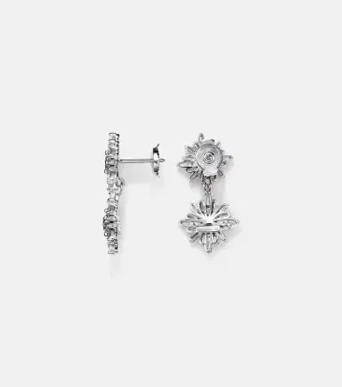 Suzanne Kalan 18kt white gold drop earrings with diamonds | Thumbnail 2 Suzanne Kalan 18kt white gold drop earrings with diamonds | Thumbnail 2