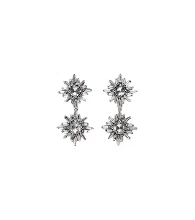Suzanne Kalan 18kt white gold drop earrings with diamonds | Thumbnail 1 Suzanne Kalan 18kt white gold drop earrings with diamonds | Thumbnail 1