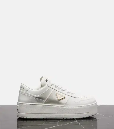 Prada Downtown Bold leather platform sneakers | Thumbnail 3 Prada Downtown Bold leather platform sneakers | Thumbnail 3