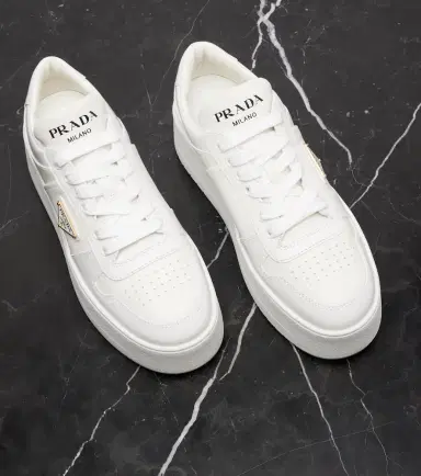 Prada Downtown Bold leather platform sneakers | Thumbnail 4 Prada Downtown Bold leather platform sneakers | Thumbnail 4