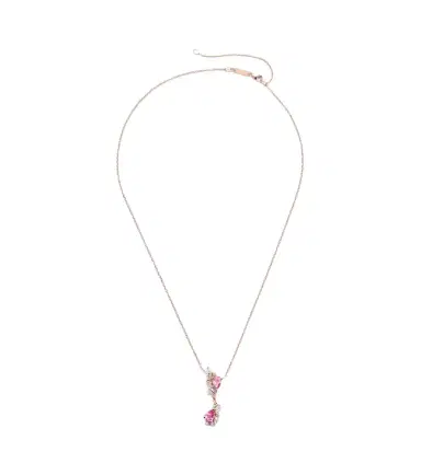 Suzanne Kalan One Of A Kind 18kt rose gold pendant necklace with sapphire and diamonds | Thumbnail 1 Suzanne Kalan One Of A Kind 18kt rose gold pendant necklace with sapphire and diamonds | Thumbnail 1